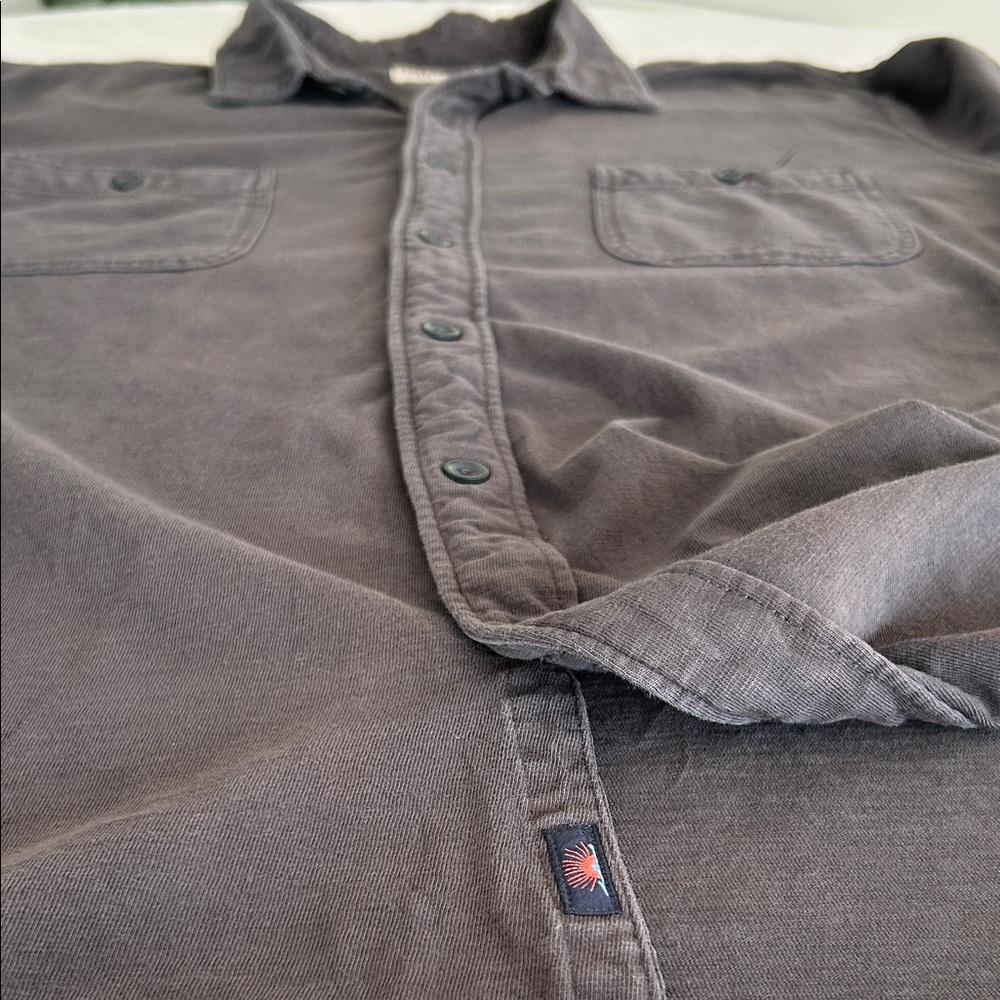 Faherty Men's Charcoal Button-Down Shirt - Picture 12 of 14